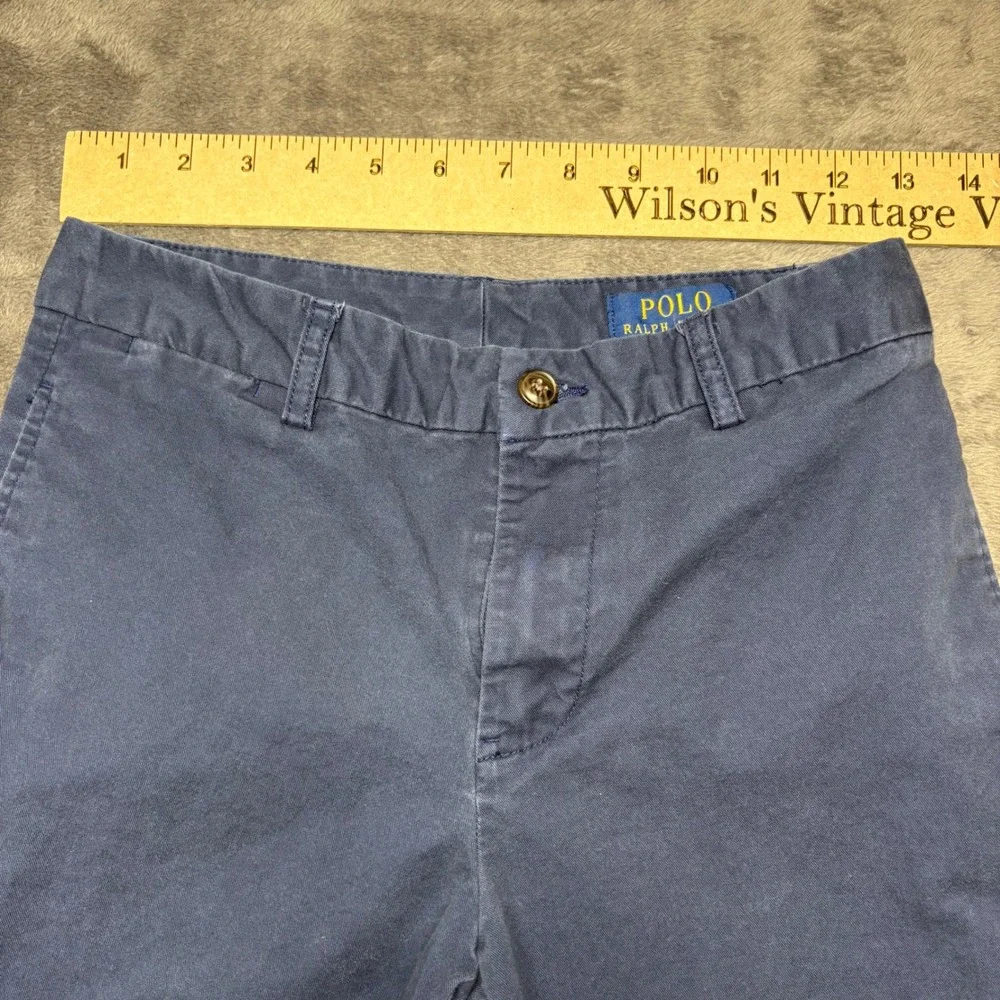 Polo Ralph Lauren Chino Pants Boys 14 Navy Blue Straight Leg Cotton Blend